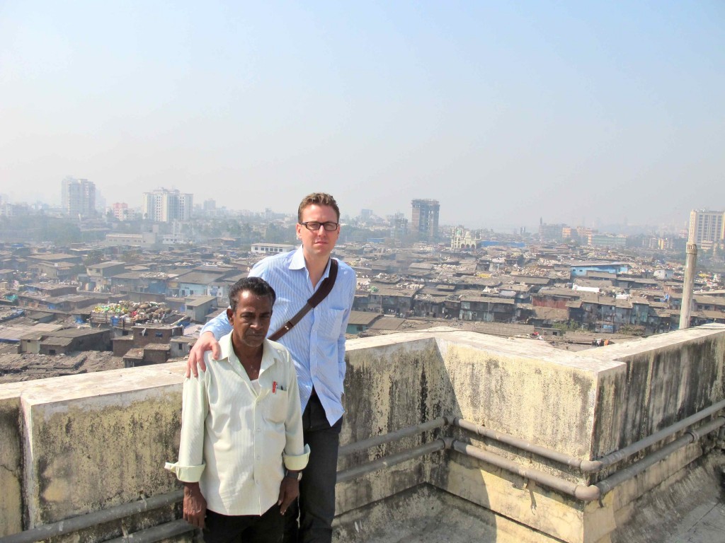 Scouting spaces with Mr. John in Dharavi